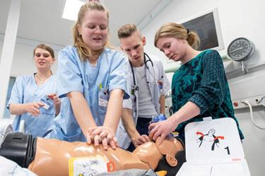 Lægestuderende på medicinstudiet i Esbjerg